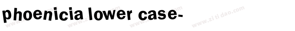 Phoenicia Lower Case字体转换